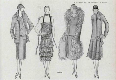 original chanel sketches|chanel 1920s designs.